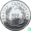 Türkei 500 Lira 1979 (PP - Silber - Typ 2) "International Year of the Child" - Bild 2