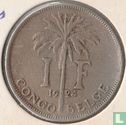 Congo belge 1 franc 1924 (FRA) - Image 1
