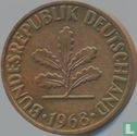 Allemagne 2 pfennig 1968 (G - bronze) - Image 1