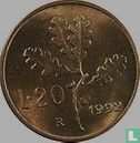 Italië 20 lire 1992 - Afbeelding 1