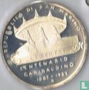 San Marino 1000 lire 1982 (PROOF) "100th anniversary Death of Giuseppe Garibaldi" - Afbeelding 1
