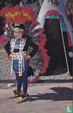 CM-136 USA Little Cherokee Indian Girl Cherokee reservation - Afbeelding 1