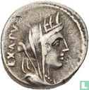 Romeinse Republiek. C. Fabius, muntmeester, AR Denarius Rome 102 v.Chr. - Afbeelding 2