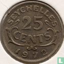 Seychellen 25 cents 1972 - Afbeelding 1