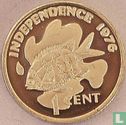 Seychellen 1 cent 1976 (PROOF) "Independence" - Afbeelding 1