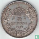 Hongarije 5 korona 1907 - Afbeelding 1