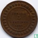 Tunesië 5 centimes 1892 (AH1309) - Afbeelding 1