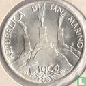 San Marino 1000 lire 1980 "1500th anniversary Birth of St. Benedict" - Image 1