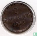 Guernsey 2 doubles 1885 (bronze) - Image 1