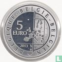 België 5 euro 2013 (PROOF - kleurloos) "75th anniversary of Spirou - Robbedoes" - Afbeelding 1