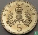 Verenigd Koninkrijk 5 new pence 1981 (PROOF) - Afbeelding 2