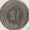 Singapour 1 dollar 1968 - Image 1