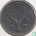 Côte française des Somalis 5 francs 1959 - Image 2