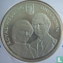 Gibraltar 1 crown 1981 (PROOF) "Royal Wedding of Prince Charles and Lady Diana" - Afbeelding 2