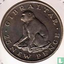 Gibraltar 25 new pence 1971 - Afbeelding 2