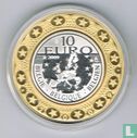 Belgie 10 euro 2009 PROOF - Koning Albert - in vergulde ring - Image 2
