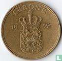 Denemarken 1 krone 1959 - Afbeelding 1