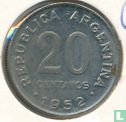 Argentine 20 centavos 1952 (cuivre-nickel) - Image 1