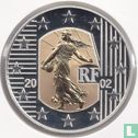France 5 euro 2002 (PROOF) "Bye bye le Franc" - Image 1