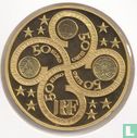 France 50 euro 2003 (PROOF - gold) "First anniversary of the euro" - Image 2