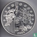 Frankrijk 50 euro 2003 (PROOF - zilver) "First anniversary of the euro" - Afbeelding 1