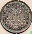 Haïti 10 centimes 1894 - Image 2