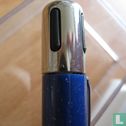 Paper Mate Blue Sparkle & Stainless Steel Rubber Grip Ballpoint - 1990's - USA - Afbeelding 2