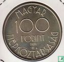 Hongarije 100 forint 1989 "1990 Football World Cup in Italy" - Afbeelding 1