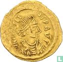 Herakleios, goldene Tremissis, 610-641, Constantinopolis - Bild 1