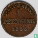 Bavière 1 pfennig 1858 - Image 1
