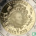 Luxemburg 2 euro 2012 (coincard) "10 years of euro cash" - Afbeelding 3