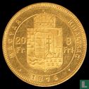 Hongarije 8 forint / 20 francs 1876 - Afbeelding 1