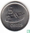 Fiji 5 cents 2000 - Image 2