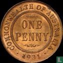 Australie 1 penny 1931 (Reverse anglais, date normale) - Image 1