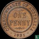 Australie 1 penny 1931 (Reverse d'India, 1 en date en bas) - Image 1