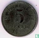 German Empire 5 pfennig 1915 (E - zinced iron) - Image 1