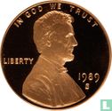 United States 1 cent 1989 (PROOF) - Image 1