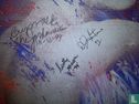 Peter Donkersloot - olieverf en monoprint Elvis Presley op canvasdoek - met handtekeningen van de bandleden van Elvis!!  - Afbeelding 1