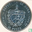 Cuba 10 pesos 1990 (BE) "1992 Summer Olympics in Barcelona - Basketball" - Image 2