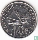New Caledonia 10 francs 1992 - Image 2