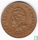Nieuw-Caledonië 100 francs 1991 - Afbeelding 1