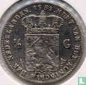 Nederland ½ gulden 1858 - Afbeelding 1