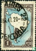 Kaart van Zuid-Amerika (zonder landsgrenzen) - Afbeelding 2