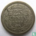 Netherlands 25 cents 1916 - Image 1