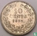 Nederland 10 cents 1876 - Afbeelding 1