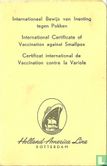 Internationaal Bewijs van Inenting tegen Pokken - Image 1
