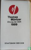 DDR combinatie set 1989 "Thomas Münzer honoring the GDR" - Afbeelding 1