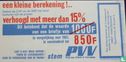 1961 1000 Frank Specimen.Stem PVV Partij voor Vrijheid en vooruitgang - Bild 2