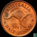 Australian ½ penny 1943 (Melbourne) - Image 1