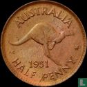 Australië ½ penny 1951 (zonder punt, keerzijde 4) - Afbeelding 1